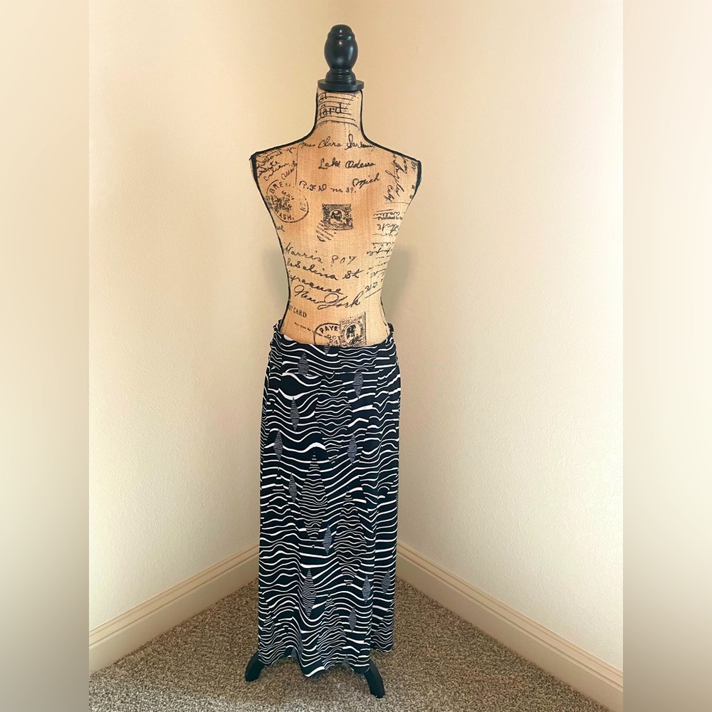 Black & White Maxi Skirt